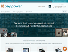 Tablet Screenshot of baypower.com